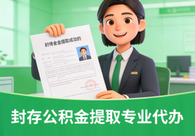 滨州封存公积金代办提取